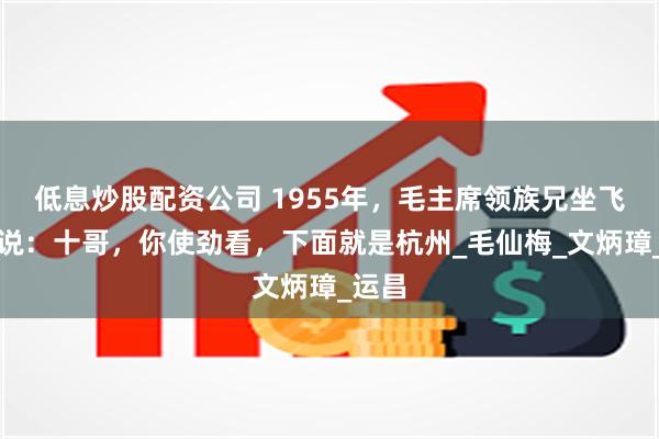 低息炒股配资公司 1955年，毛主席领族兄坐飞机，说：十哥，你使劲看，下面就是杭州_毛仙梅_文炳璋_运昌